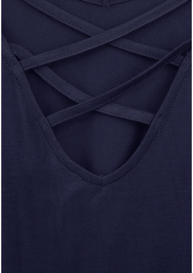 Lascana Strandtop met gekruiste bandjes op de rug losse spaghettitop