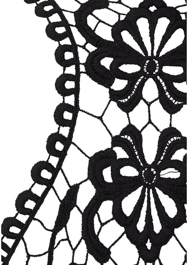 Lascana Strandtop met haak kant en watervalhals aan de voorkant - Foto 4