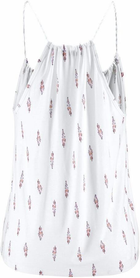 Lascana Strandtop met klein ornamentprint en koordbandjes spaghetti bandjes dames top - Foto 3
