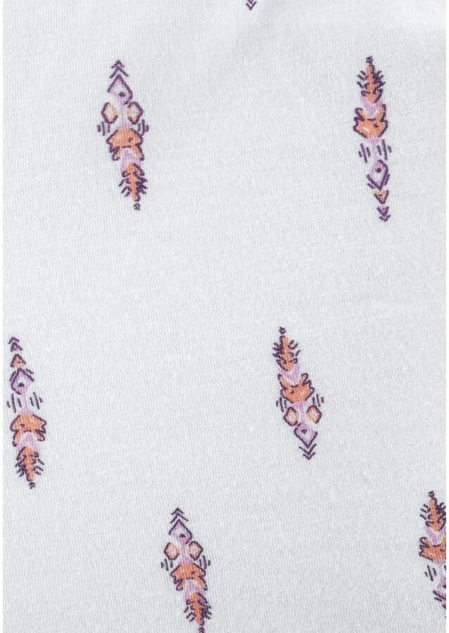 Lascana Strandtop met klein ornamentprint en koordbandjes spaghetti bandjes dames top