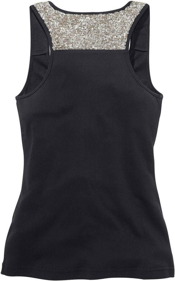 Lascana Strandtop met pailletten glittertop van katoen feestelijk - Foto 2