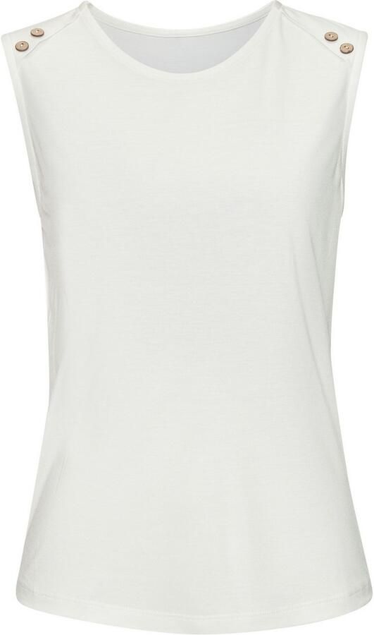Lascana Strandtop met sierknopen zomertop basic - Foto 6