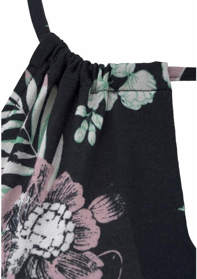 Lascana Strandtop met tropische print en split aan de hals spaghettitop - Foto 2