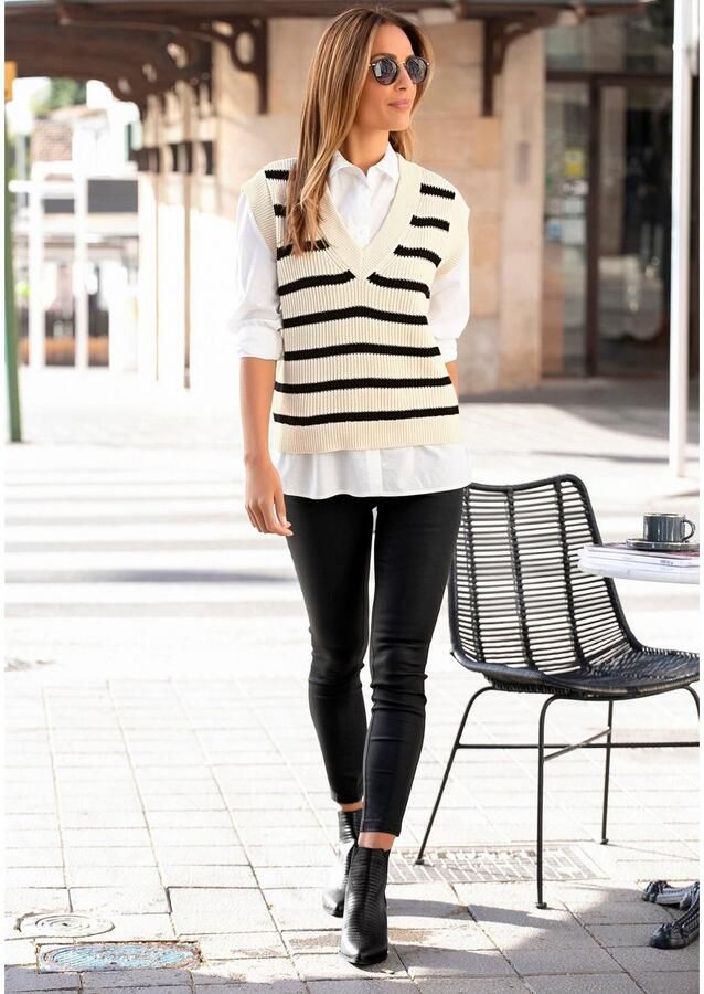 Lascana Stretchbroek met figuurvriendelijke tailleband elegante stofbroek in smalle pasvorm - Foto 3