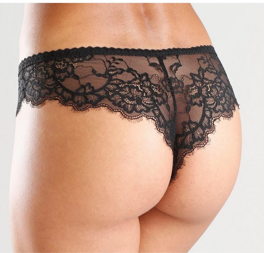 Lascana String Alana met hoog zijdegehalte en elegant kant