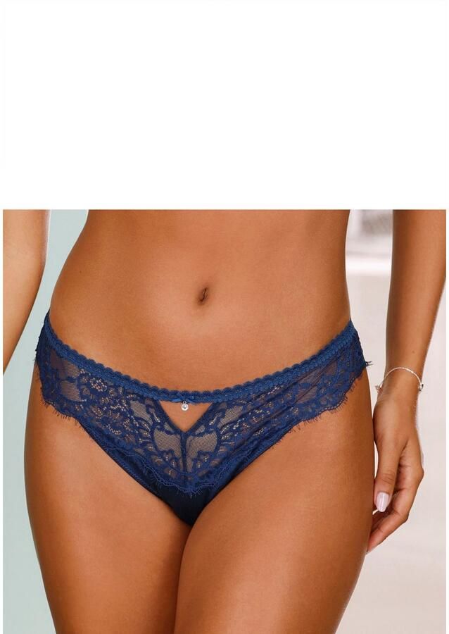 Lascana String Alana met hoog zijdegehalte en elegant kant