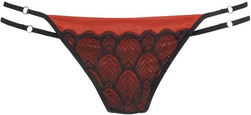 Lascana String Belinda van mooie satijnstof gecombineerd met kant - Foto 4