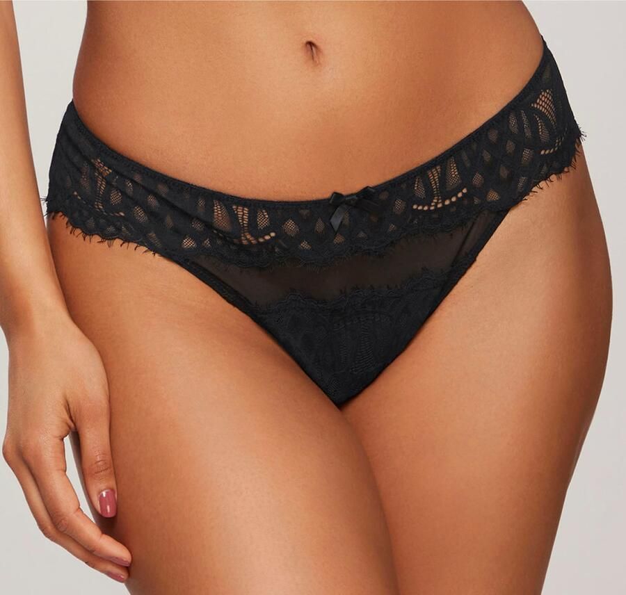 Lascana String Cara van subtiel transparante kant gedeeltelijk van gerecycled materiaal - Foto 5