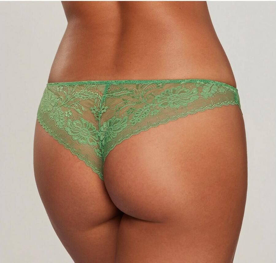 Lascana String Daisy van iets transparante kant