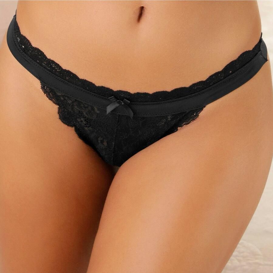 Lascana String Guilietta van fijne gebloemde kant - Foto 5