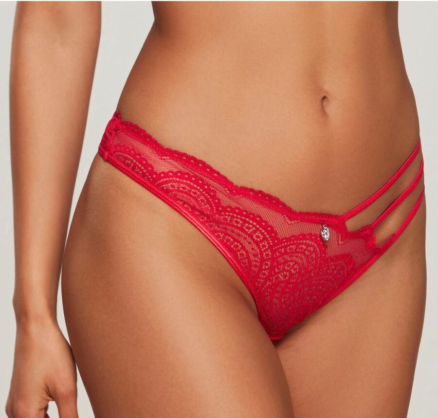 Lascana String Kira met gerecycled polyamide in het kant - Foto 4