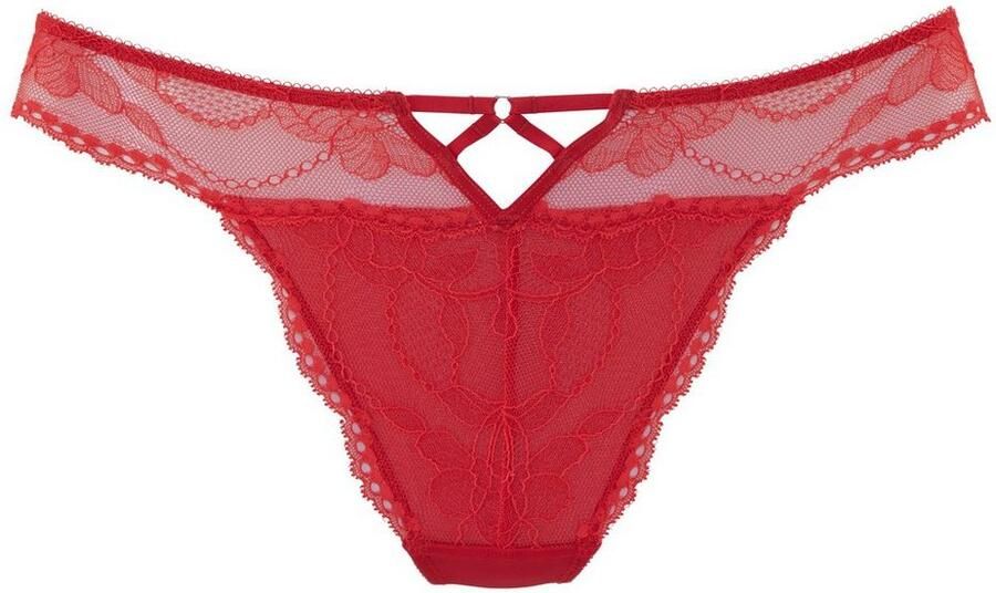 Lascana String met extravagant decoratief detail van bloemige kant en fijn mesh - Foto 3