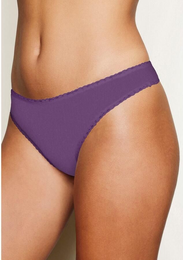 Lascana String met schattige hartjesprints en van elastische katoenkwaliteit (Set van 5) - Foto 3