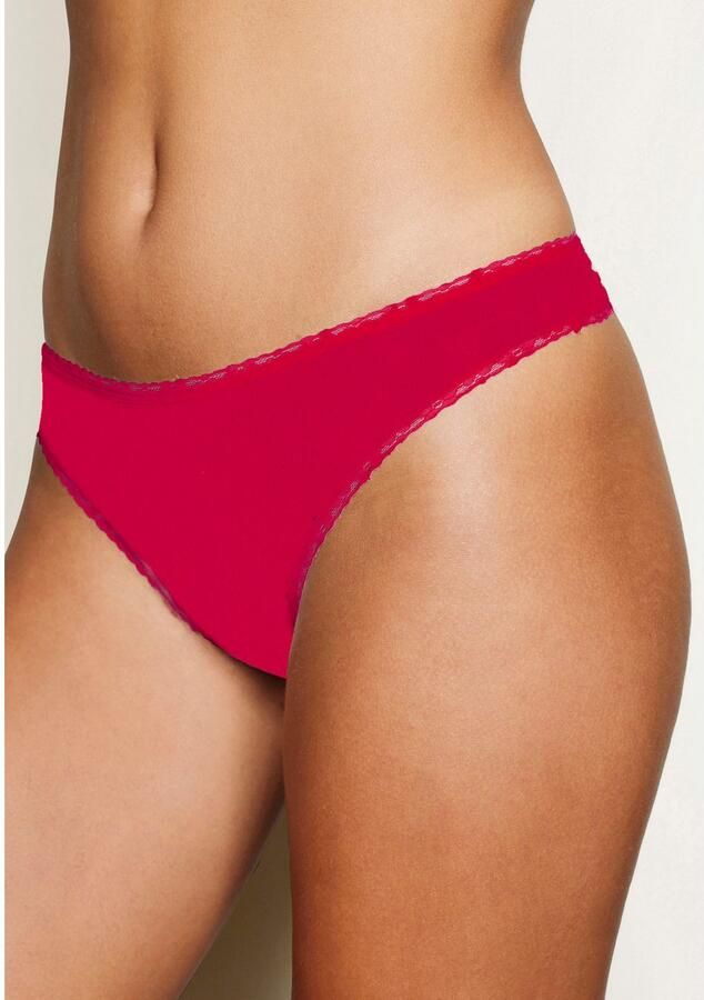 Lascana String met schattige hartjesprints en van elastische katoenkwaliteit (Set van 5) - Foto 3