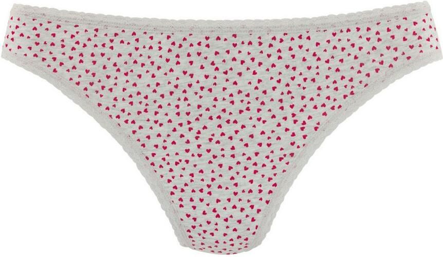 Lascana String met schattige hartjesprints en van elastische katoenkwaliteit (Set van 5) - Foto 4