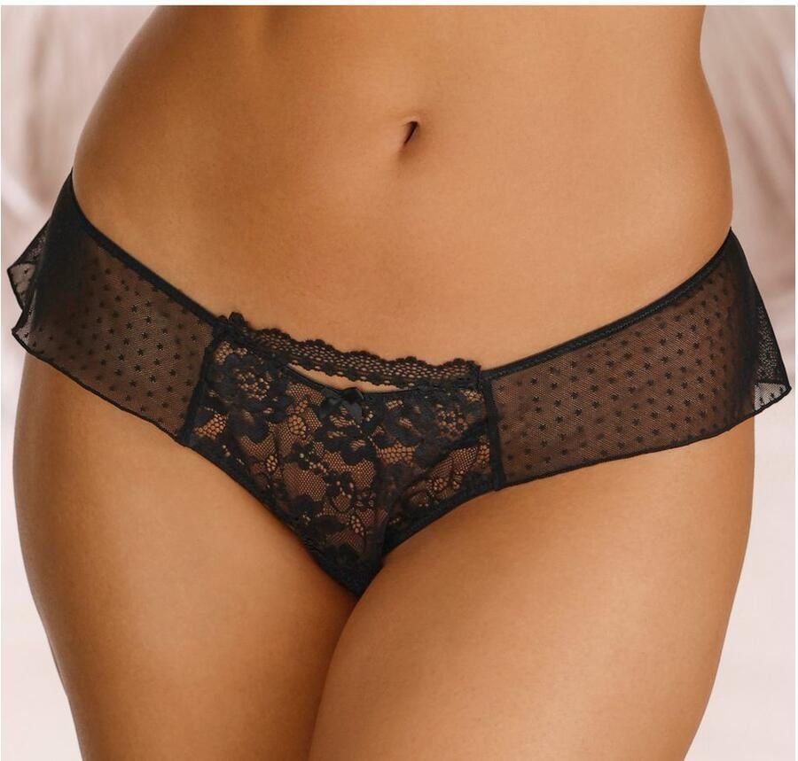 Lascana String-ouvert in transparante look lingerie verleidelijke lingerie
