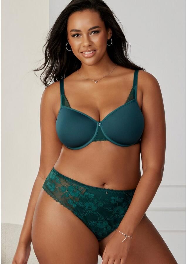 Lascana String rondom van bloemige subtiel transparante kant