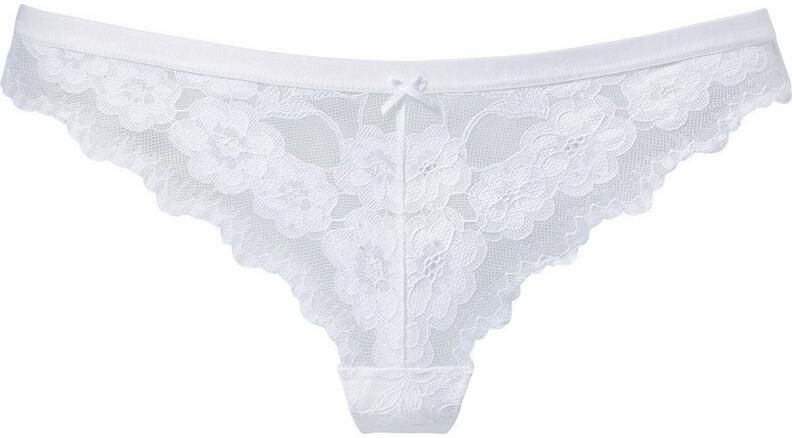 Lascana String van delicate elastische jacquard kant - Foto 2
