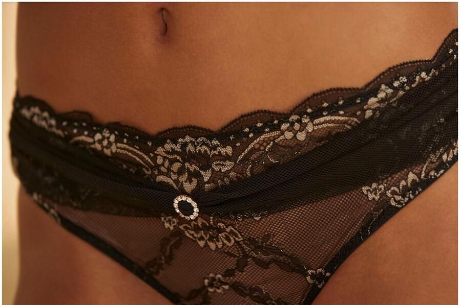 Lascana String van extravagante kant in transparante optiek sexy lingerie - Foto 5