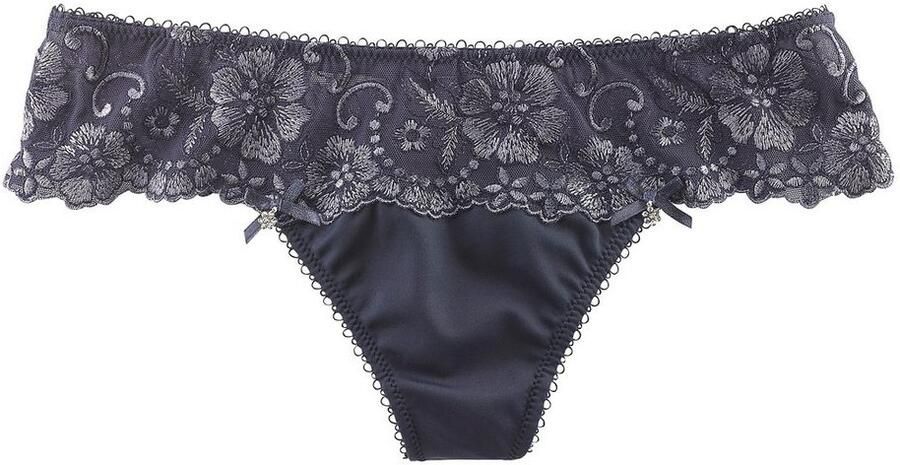 Lascana String Wanda Dessous met borduurkant in gebloemde look - Foto 4