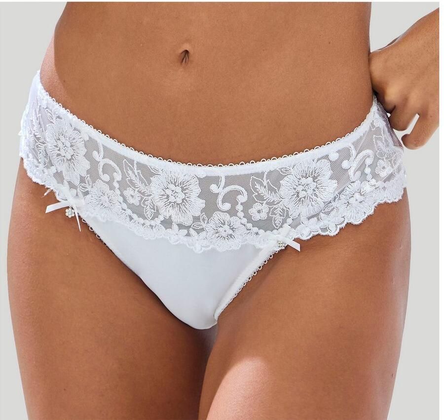 Lascana String Wanda Dessous met borduurkant in gebloemde look - Foto 2