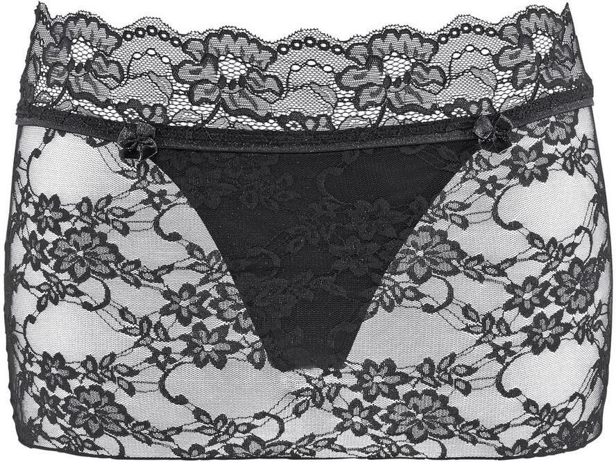 Lascana Stringrokje van iets transparante elastische kant - Foto 2