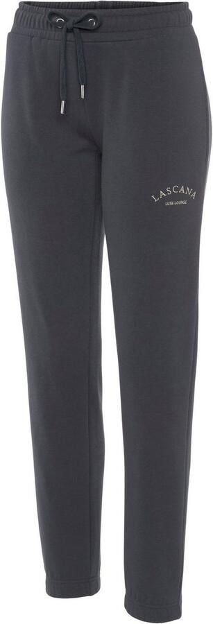 Lascana Sweatbroek Loungebroek Relaxbroek Loungebroek met zijzakken en logo-borduurwerk loungewear - Foto 6