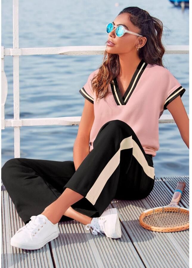 Lascana Sweatbroek met wijd been loungewear