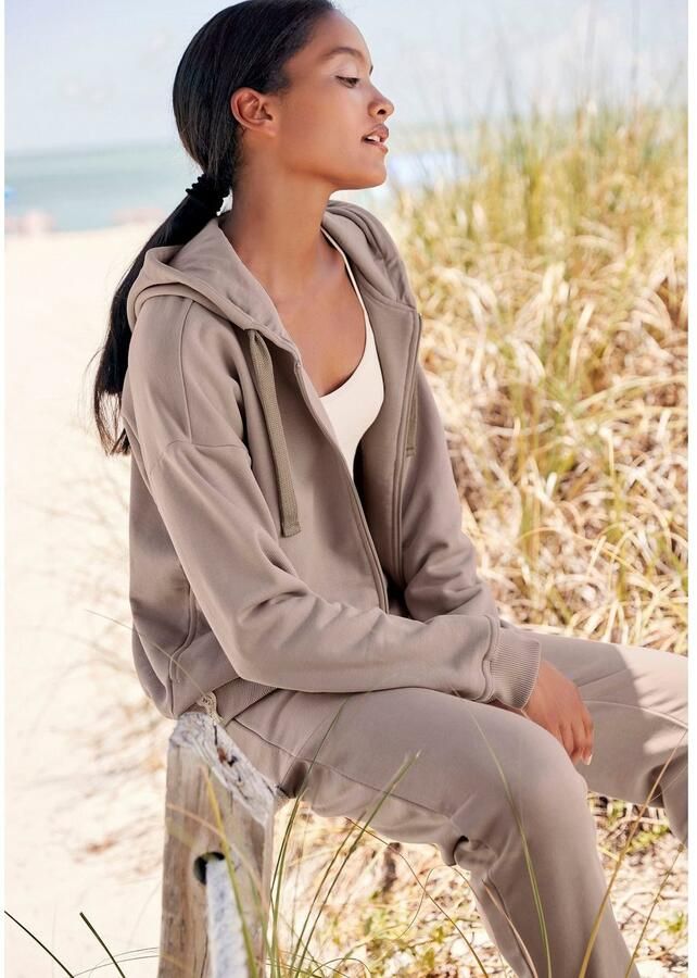 Lascana Sweatbroek Relaxbroek van biologische katoen loungewear