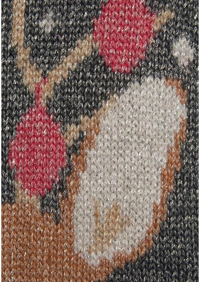 Lascana Sweater Kersttrui met ingebreid motief loungewear - Foto 3