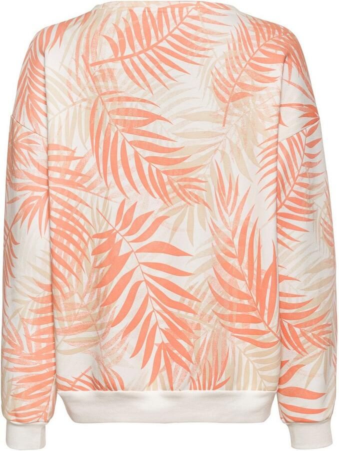 Lascana Sweater Loungeshirt Loungetop met allover-bladerenprint loungewear (1-delig) - Foto 2