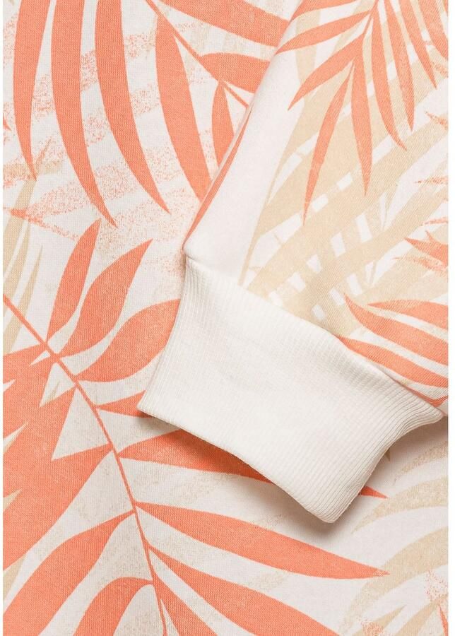 Lascana Sweater Loungeshirt Loungetop met allover-bladerenprint loungewear (1-delig) - Foto 4