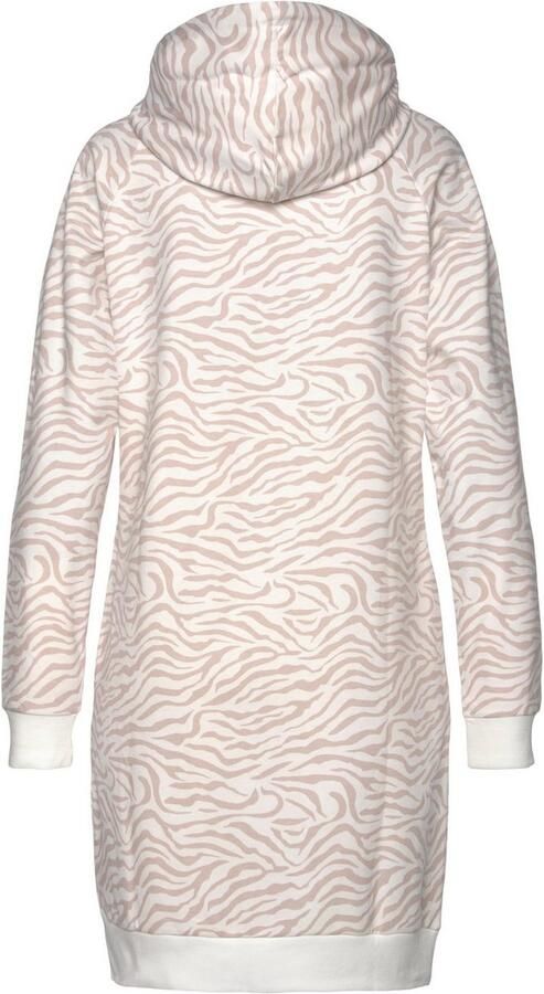 Lascana Sweatjurk Met een capuchon met capuchon en zij-ingangszakken loungewear - Foto 5