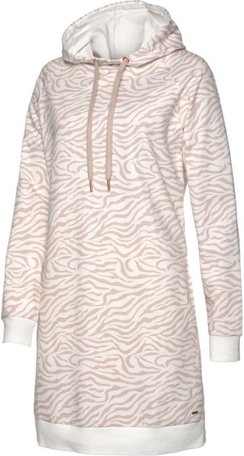 Lascana Sweatjurk Met een capuchon met capuchon en zij-ingangszakken loungewear - Foto 6