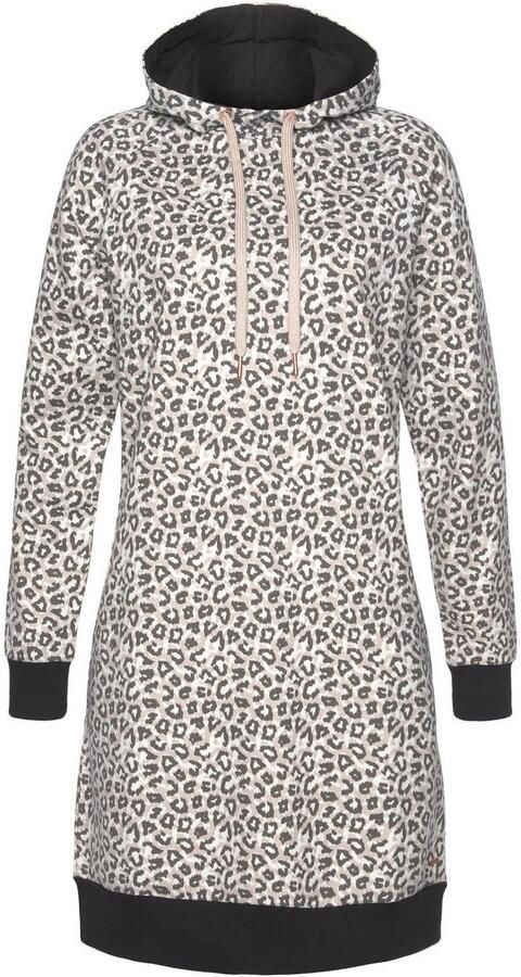 Lascana Sweatjurk Met een capuchon met capuchon en zij-ingangszakken loungewear - Foto 6