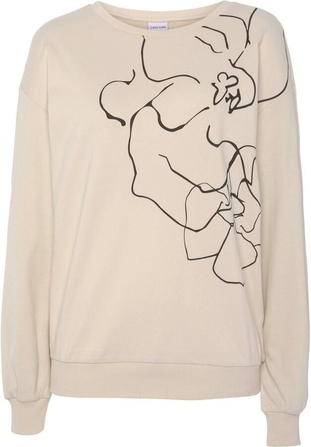 Lascana Sweatshirt Loungeshirt met print loungewear - Foto 5