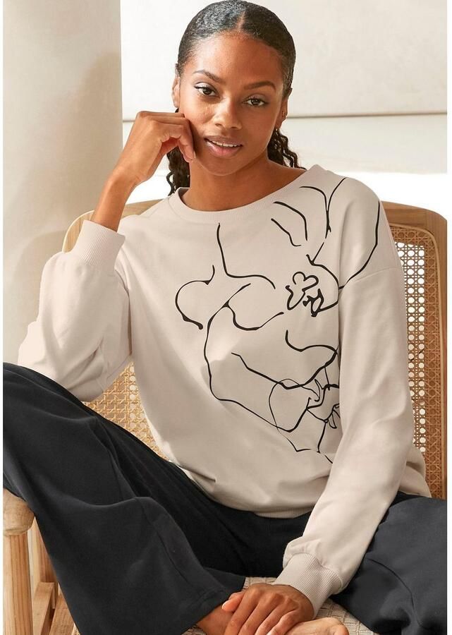 Lascana Sweatshirt Loungeshirt met print loungewear - Foto 2