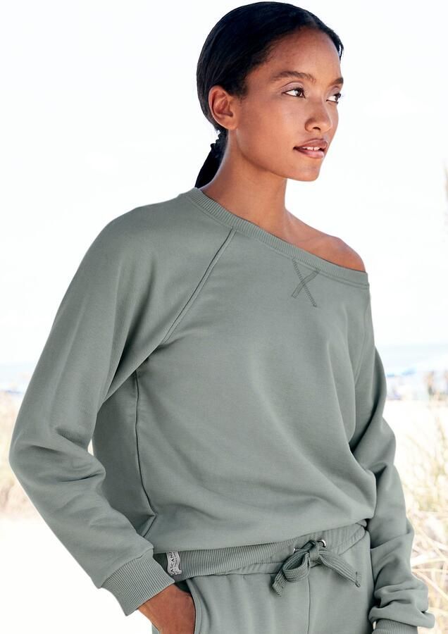 Lascana Sweatshirt Loungeshirt van biologische katoen loungewear - Foto 7