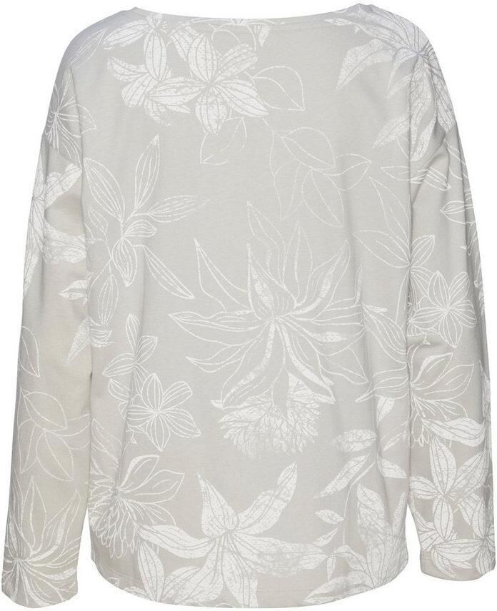 Lascana Sweatshirt met bloemige alloverprint loungewear