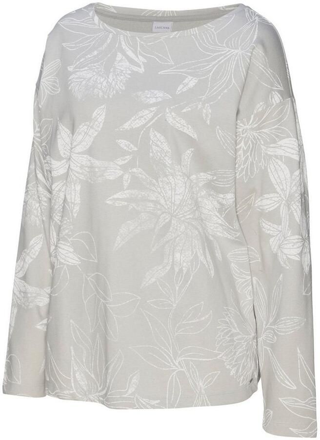 Lascana Sweatshirt met bloemige alloverprint loungewear - Foto 2