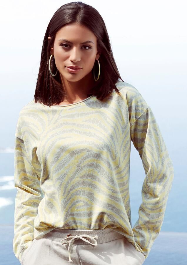 Lascana Sweatshirt met statement print loungewear - Foto 8