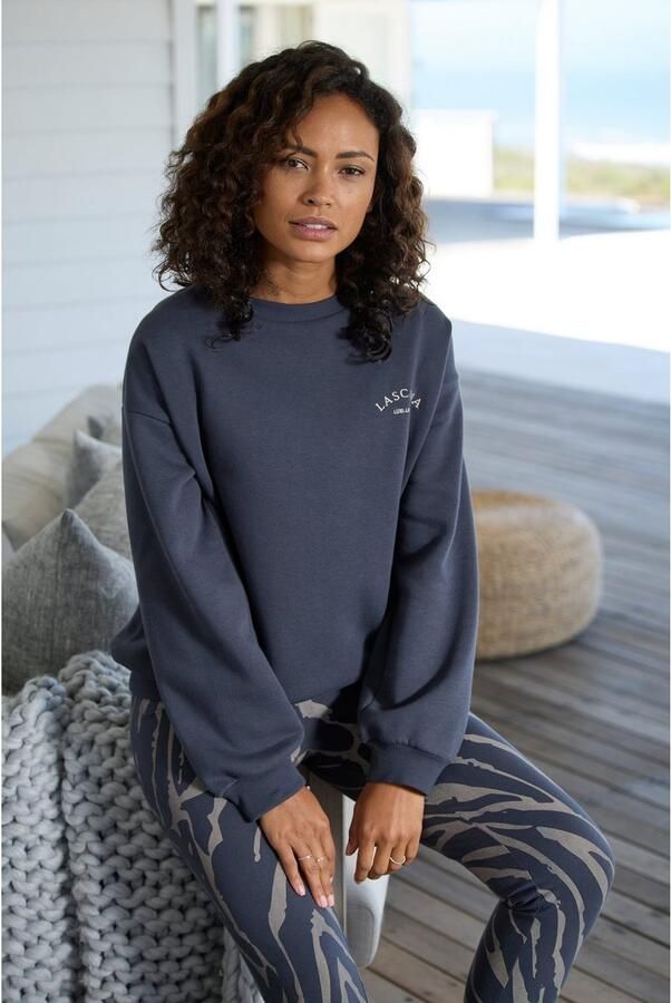 Lascana Sweatshirt -Pullover met wijde mouwen loungewear - Foto 5