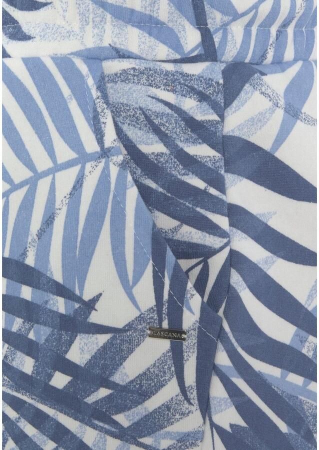 Lascana Sweatshort -lounge shorts Loungebroek met mooie allover-bladerenprint loungewear (1-delig) - Foto 4