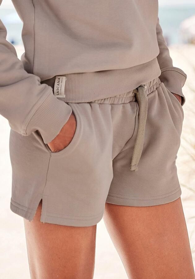 Lascana Sweatshort -lounge shorts van biologische katoen loungewear - Foto 6