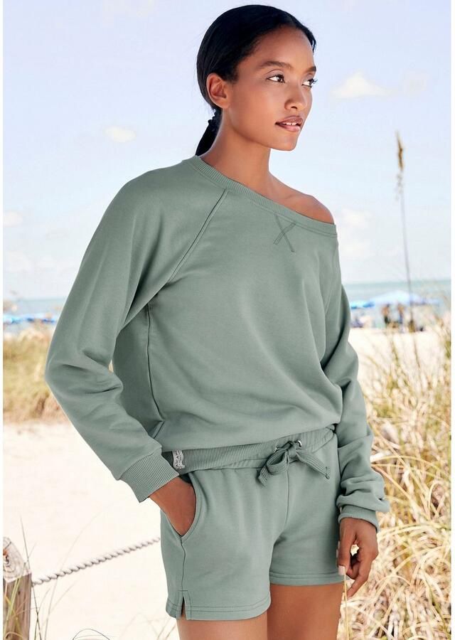 Lascana Sweatshort -lounge shorts van biologische katoen loungewear - Foto 3