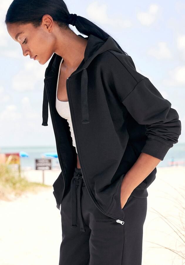 Lascana Sweatvest -lounge jas van biologische katoen loungewear - Foto 5