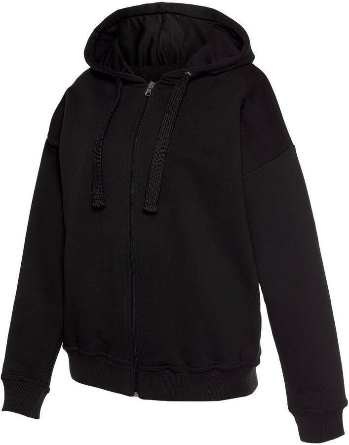 Lascana Sweatvest -lounge jas van biologische katoen loungewear