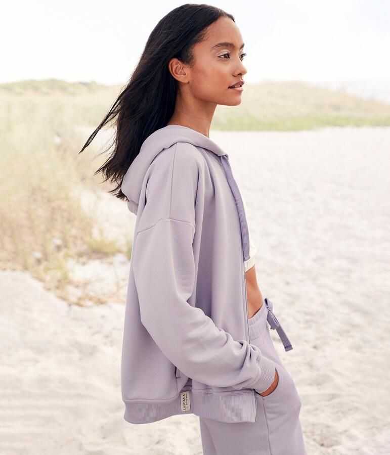 Lascana Sweatvest -lounge jas van biologische katoen loungewear - Foto 7