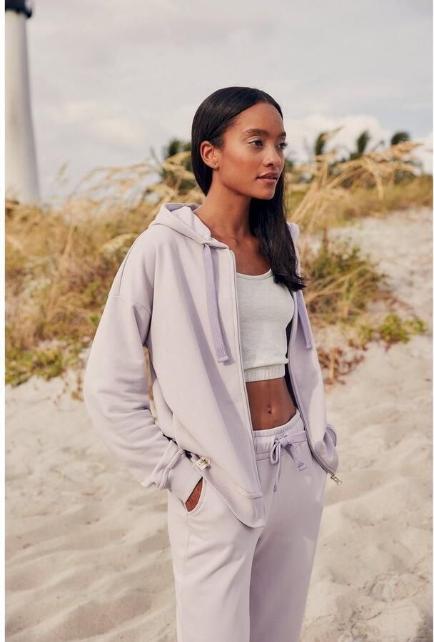 Lascana Sweatvest -lounge jas van biologische katoen loungewear - Foto 6