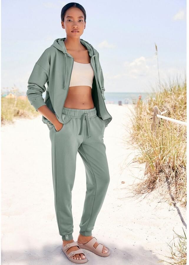 Lascana Sweatvest -lounge jas van biologische katoen loungewear - Foto 4